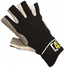 Racing Segelhandschuhe - 5 Finger geschnitten, schwarz Gre XXXS