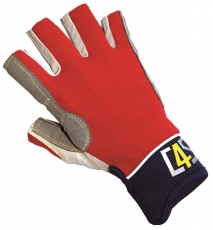 Racing Segelhandschuhe - 5 Finger geschnitten, rot Gre XXL