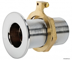 Borddurchlässe Messing verchromt mit Gewindeanschluss 1 Zoll Borddurchlässe Messing verchromt mit Gewindeanschluss 1 Zoll