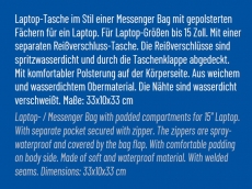 WASSERDICHTE LAPTOP-TASCHE