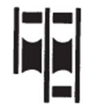 Block mit 2 Rollen, B�gel und Hundsfott aus der S-Block Serie