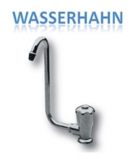 Verchromter Wasserhahn Knopf auf der linken Seite 3/8