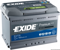 EXIDE Premium Starter- und Versorgungsbatterie 77Ah Modell EA770 EXIDE Premium Starter- und Versorgungsbatterie 77Ah Modell EA770
