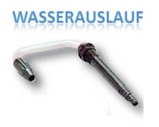 Wasserauslauf Schwenk- und ausziehbar mit Stopfen