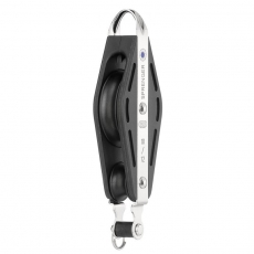 Violinblock mit 2 Rollen und durchgehendem NIRO Bügel Hundsfott aus der S-Block Serie 12mm Violinblock mit 2 Rollen und durchgehendem NIRO Bügel Hundsfott aus der S-Block Serie 12mm