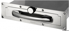 Teleskopbadeleiter Montecarlo large AISI316 4-stufig schwarz Stufe 57mm tief