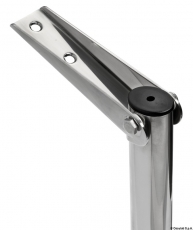 Teleskopleitern f�r Badeplattform mit ovalem Rohrgestell und gr��eren Stufen 44,5mm 4 Stufen