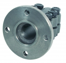 Klemmflansche aus Stahl mit Zentrierrand fr Welle 25mm
