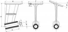 Wellenbock Montageplatte fr eine 30mm Welle