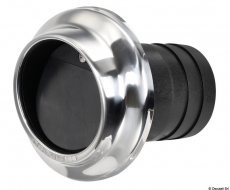 Auspuffausgnge aus Technopolymer und Edelstahl mit Rckschlagklappe fr 90mm Schlauch
