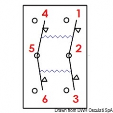 Wipptaster Funktionsweise (ON)-OFF-(ON) 6-Polige Ausfhrung