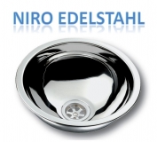 Waschbecken NIRO rund  = 290mm Auenma
