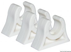 Clips für Rohre, Riemen, Ruderarme, Bootshaken usw. Farbe weiß 30mm Clips für Rohre, Riemen, Ruderarme, Bootshaken usw. Farbe weiß 30mm