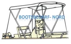 140/160 Sonnenverdeck Shade Master Fish von TESSILMARE fr offene Boote mit Steuerstand