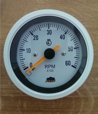 TREM Drehzahlmesser 96mm 0-6000 RPM wei-wei