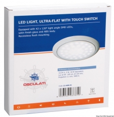 Extra flache LED-Leuchte weie Blende 12 und 24 V 3 W