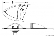 Lftungsblech z. Schutz 57x54x16 mm