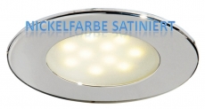 LED-Einbauleuchte VA-Stahl, poliert ATRIA Wasserdicht, IP65. Nickelfarbe, satiniert LED-Einbauleuchte VA-Stahl, poliert ATRIA Wasserdicht, IP65. Nickelfarbe, satiniert