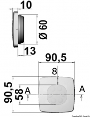Square LED-Einbauleuchte