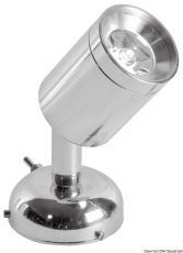 LED Schwenkbare Leuchte ABS Messing, verchromt 1 x 1 W HD LED Schwenkbare Leuchte ABS Messing, verchromt 1 x 1 W HD