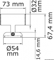 LED-Strahler mit Doppellicht, nicht schwenkbar