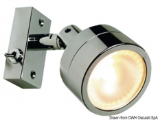 LED Strahler Laguna schwenkbare Leuchte, Messing verchromt 3W LED Strahler Laguna schwenkbare Leuchte, Messing verchromt 3W