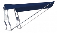 Teleskop-Verdeck Breit 145cm weiss Vorderverdeck