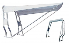 Teleskop-Verdeck Breit 170cm weiss Vorderverdeck