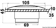 Courtesy light Einbau-Cockpitleuchte 24 V LEDs 18 Stck