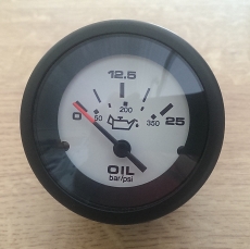 ldruckanzeige 0-25 bar bzw. 0-350 psi wei-schwarz