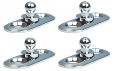 LOXX Marine kurze Ovalbasis aus verchromtem Messing zum Schrauben, 15mm, 10 Stück LOXX Marine kurze Ovalbasis aus verchromtem Messing zum Schrauben, 15mm, 10 Stück