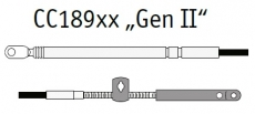 Teleflex Fernbedienzug CC189 Fuß 7 Gaszug Schaltzug 213cm Teleflex Fernbedienzug CC189 Fuß 7 Gaszug Schaltzug 213cm