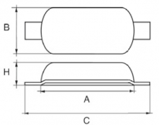 Rumpfanode Magnesium 0,30kg mit Anschweilasche