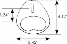 Aufbau NIRO Rumpflicht 1 Paar LED 12V 3,5W