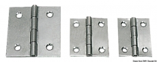 Scharnier aus VA-Stahl, poliert 25x30mm