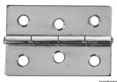 Edelstahlscharniere, Stärke 1,3 mm Maße 60x40mm Edelstahlscharniere, Stärke 1,3 mm Maße 60x40mm