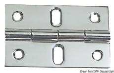 Scharnier Edelstahl herausragender Kern 80x50 mm Scharnier Edelstahl herausragender Kern 80x50 mm