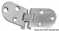 Klappscharnier 84x30 mm Stärke 2 mm zur Befestigung von Klapptischen Klappscharnier 84x30 mm Stärke 2 mm zur Befestigung von Klapptischen