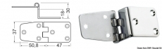Scharniere, doppelte gewinkelte Version 97,8x37mm 18mm Scharniere, doppelte gewinkelte Version 97,8x37mm 18mm