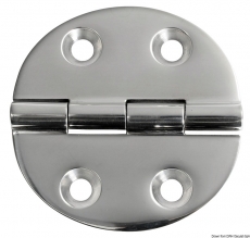 Scharnier verchromten hochglanzpolierten Inox Stahl 316 Typ A 180Grad AISI 316 65x65 mm