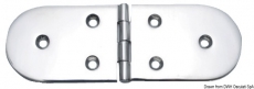 Scharnier verchromten hochglanzpolierten Inox Stahl 316 Typ A 180Grad AISI 316 190x65 mm Scharnier verchromten hochglanzpolierten Inox Stahl 316 Typ A 180Grad AISI 316 190x65 mm
