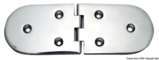 Scharnier verchromten hochglanzpolierten Inox Stahl 316 Typ B 95 Grad AISI 316 190x65 mm Scharnier verchromten hochglanzpolierten Inox Stahl 316 Typ B 95 Grad AISI 316 190x65 mm