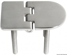 Scharnier verchromten hochglanzpolierten Inox Stahl 316 Typ C 95 Grad AISI 316 70x40 mm