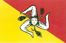 Länderflaggen Schifffahrt Flagge Sizilien Maße 200 x 300mm Länderflaggen Schifffahrt Flagge Sizilien Maße 200 x 300mm