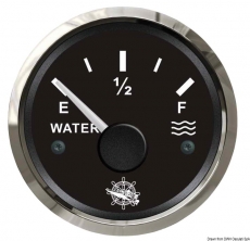 Wasserstandsanzeige 240 bis 33 Ohm Anzeige schwarz Blende poliert Wasserstandsanzeige 240 bis 33 Ohm Anzeige schwarz Blende poliert