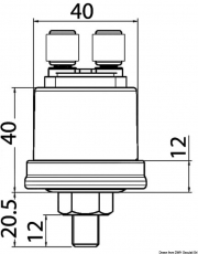 VDO ldruckmesser 5 Bar Gewinde 1/8-27 NPT Pole mit Masse