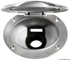 Elissa Duschbox und Dusche Tiger aus Edelstahl AISI 316, Nylon, wei� -Schlauch 2,5 m