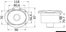 Elissa Duschbox und Dusche Keji aus Edelstahl AISI 316, PVC netzverstrkt -Schlauch 4 m