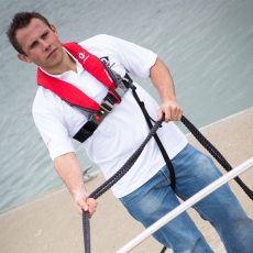 Rettungsweste Manuel ohne Lifebelt CREWFIT sport 165N rot