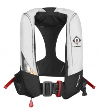 Rettungsweste Crewsaver Crewfit 180 PRO Automatik mit Lifebelt Harness schwarz rot